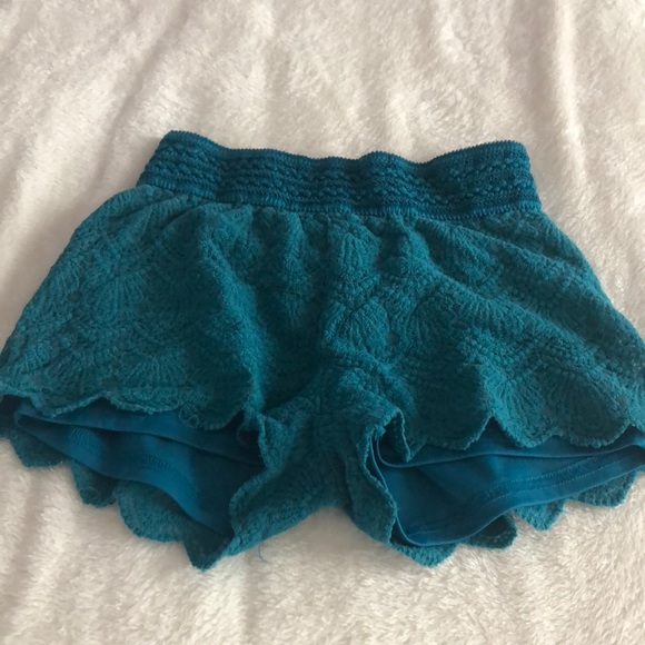 teal shorts - Picture 1 of 1